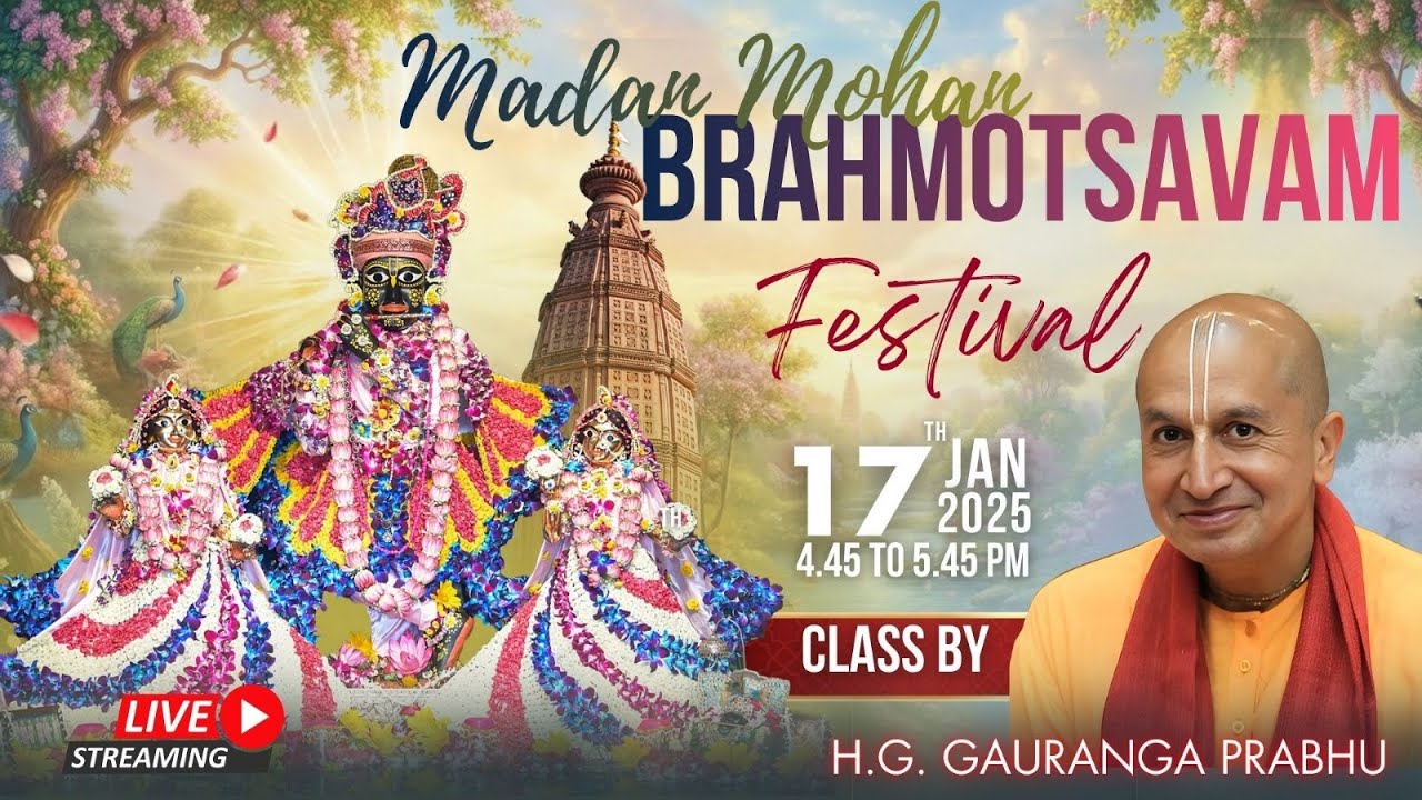 Sri Sri Radha Madanmohan Brahmotsava Class | HG Gauranga Prabhu | GEV | 17.01.26