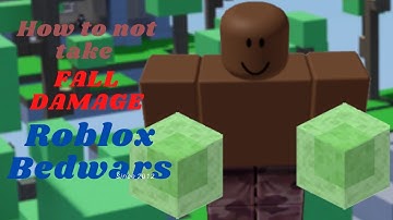 How to not take FALL DAMAGE in Roblox Bedwars