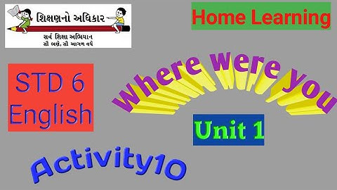 STD 6,sem-1 ,unit - 1, activity 10