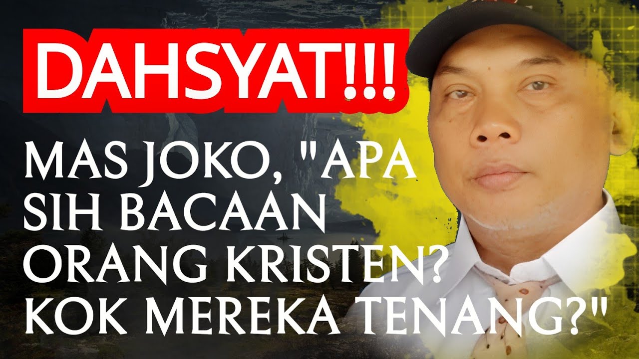 KOK ORANG KRISTEN TENANG DAN DAMAI? APA SIH BACAAN MEREKA? PENASARAN? MAS JOKO MEMBACANYA JUGA!!!