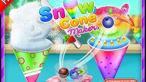 Fun Baby Games - Snow Cone Maker - Yummy Slushy Summer Frozen Food Trailer by Crazyplex LLC