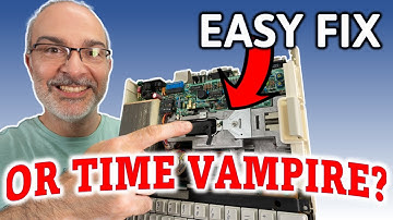 This Apple computer is broken. Let