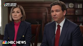 Iowa governor endorses DeSantis for president, Trump fires back