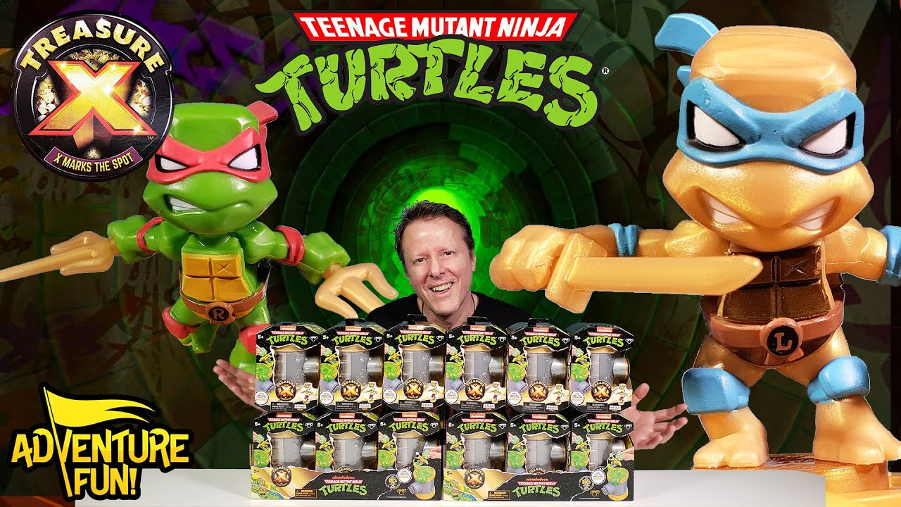 Funny TREASURE ジフン 7 Treasure X Gold TMNT Teenage Mutant Ninja Turtles Sewer