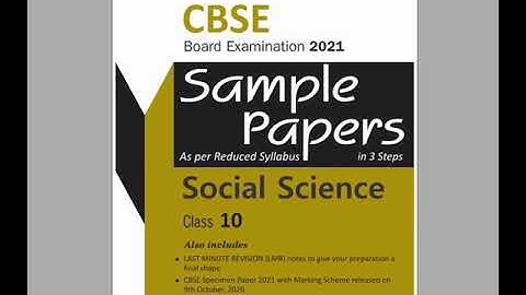 Cbse class 10 Social Science Sample Question Papers as per syllabus & paper pattern
