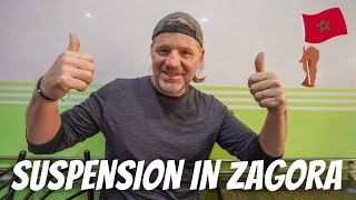 GETTING OUR MOTORHOME SUSPENSION RAISED IN ZAGORA 🇲🇦 Morocco by motorhome…