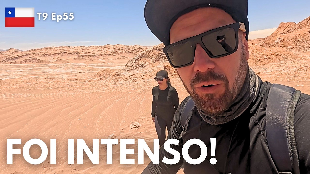 A gente não esperava que o Valle de la Luna fosse assim | Deserto do Atacama de Motorhome - T9 Ep55