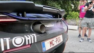 McLaren 675LT Exhaust Sound \& Flames!