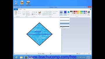 Windows 8 Tutorial Erasing Parts of a Picture in Paint Microsoft Training Lesson 8.4