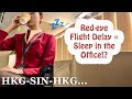Cabin Crew Sleep In The Office When Red Eye Flight Delays Singapore Layover