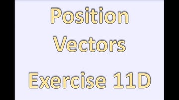 AS Maths - Pure - Position Vectors