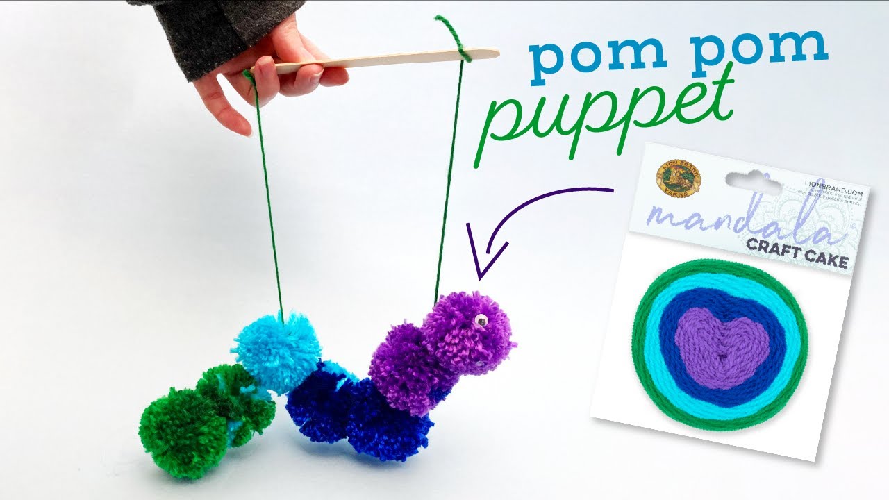 How to make a Pom Pom maker Tutorial (Craft Basics - Yarn Pom Pom) 