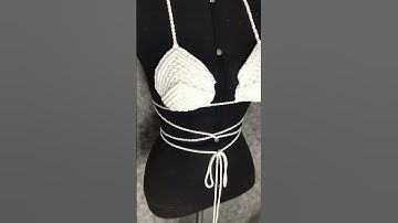 Top Cropped Macrame/ Hand Made #brasil #macrame #macrametutorial #cursogratuito #cursoonline #crafts