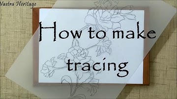 Fabric Painting === How to trace a design Tutorial