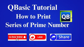 QBasic Program To Print The Series Of Prime Number between 1 to  20 ||QBasic Tutorials in Hindi