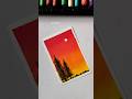 Easy Sunset Drawing #oilpastel #artshorts #oilpastelpainting #easypainting