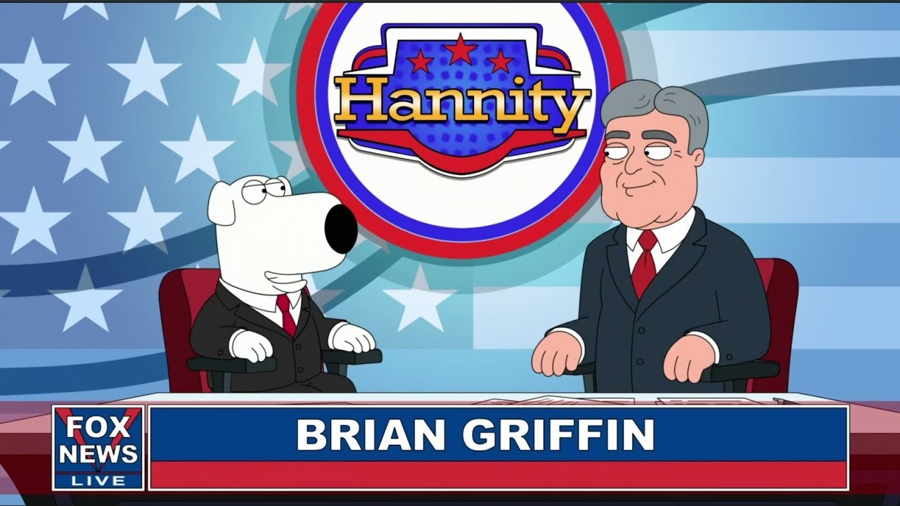 Family Guy: Brian on Fox News.
