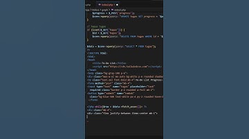 Todo list Progress PHP MYSQL