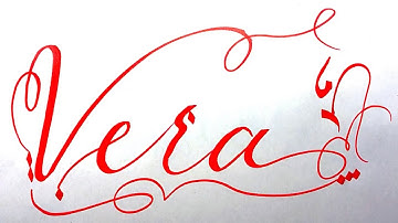 Vera Name Signature Calligraphy Status | #moderncalligraphy #cursive #YearofYou #vera @Vera