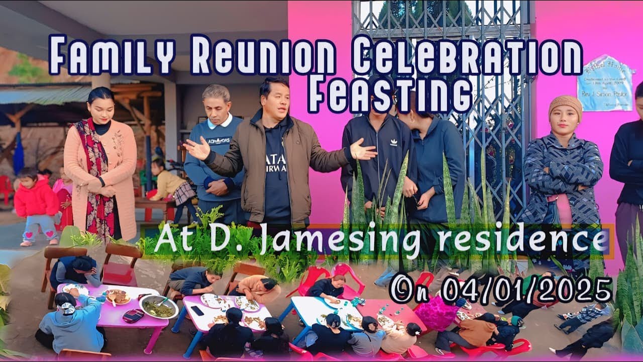 FAMILY REUNION CELEBRATION  WITH FEASTING/D. Jamesing Lamkang's residence.