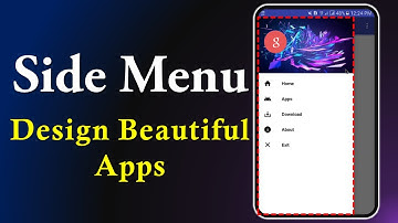 How to Make Beautiful "Side Menu" in Kodular | Urdu/Hindi | Design Beautiful