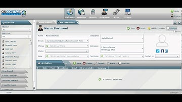 OnContact CRM- New Alert