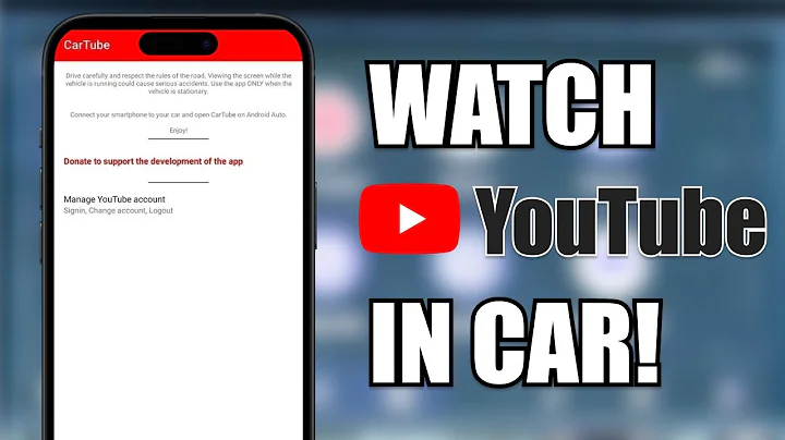 How to Watch Youtube in your Car Tutorial ✅ Apple CarPlay & Android Auto CarTube Download 2025