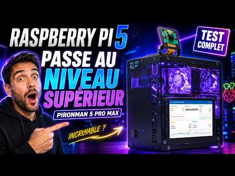 J’ai transformé mon Raspberry Pi 5 en mini PC avec le PironMan 5 Pro Max de sunfounder ! + Bonus