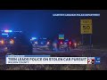 Teen leads pursuit in stolen car on I-40 in Wilson County