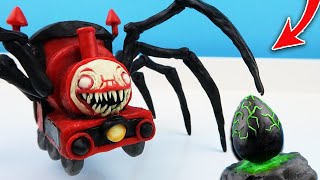 SPIDER TRAIN Scary ENGINE ► From the game Choo Choo Charles / Sculpt figures from plasticine