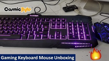 Cosmic Byte Gaming Keyboard Mouse Combo Unboxing and Hands on Review 2019