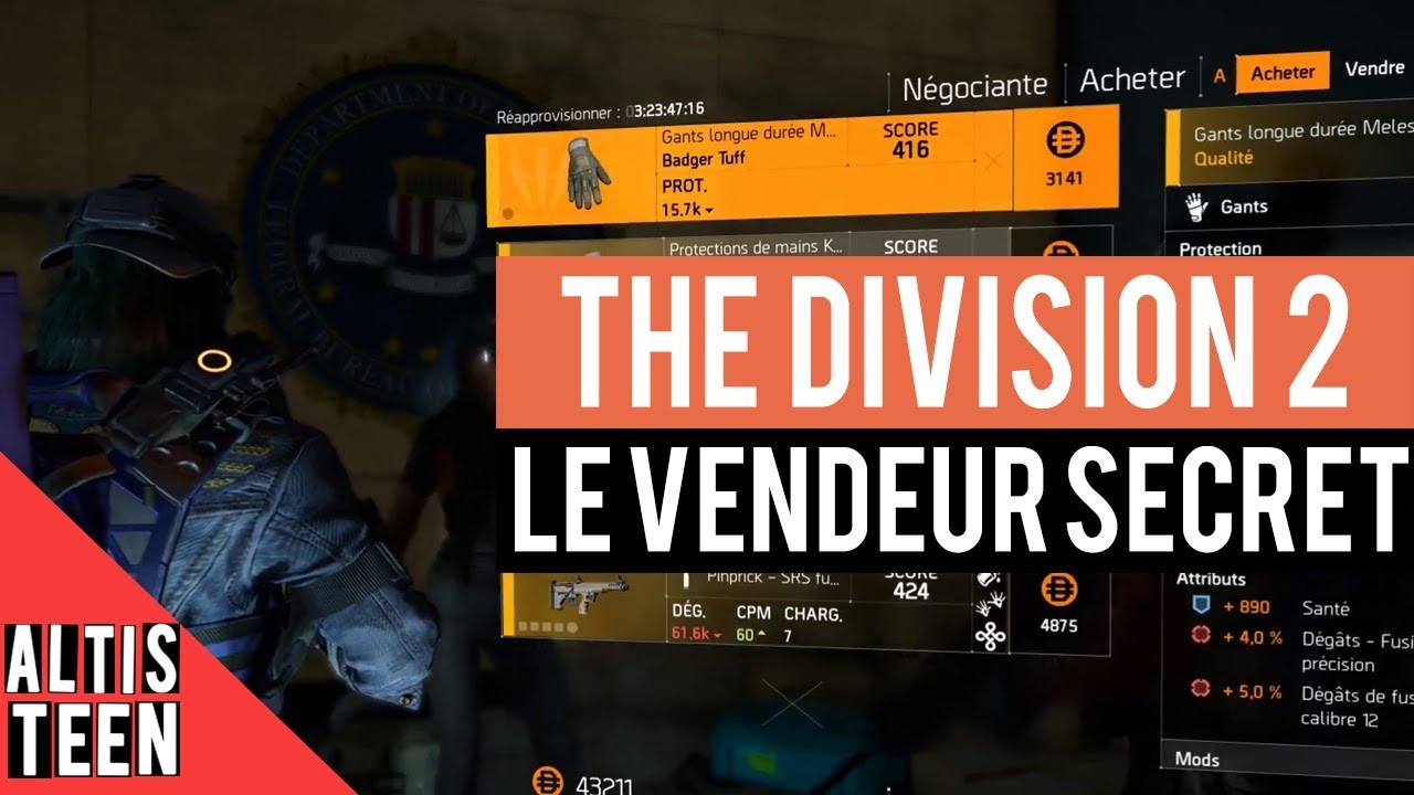 THE DIVISION 2 ► TROUVER LE VENDEUR SECRET