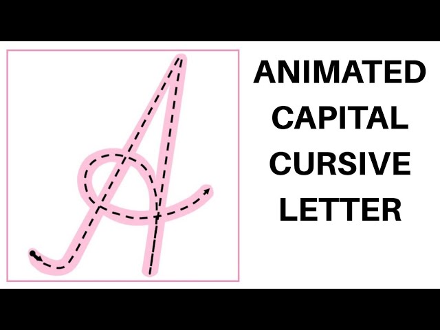 Cursive writing Capital A # 1 | Capital letters कैसे लिखना सिखाएं | For Beginners | English Letter A class=