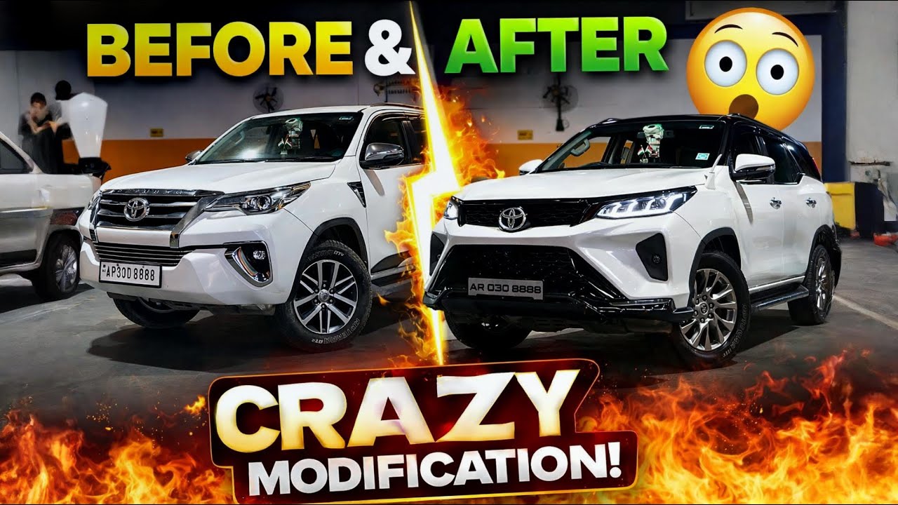 Ford Fortuner 2017 года, превращенный в Legender 2024 года | Полная покраска кузова и обновление ...