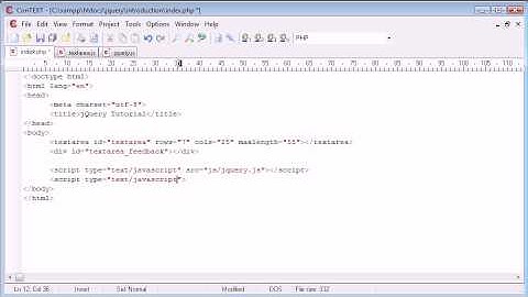 jQuery Tutorial - 45 - Character Counting Remaining on Textarea