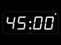 45 minute  timer  alarm  full  countdown