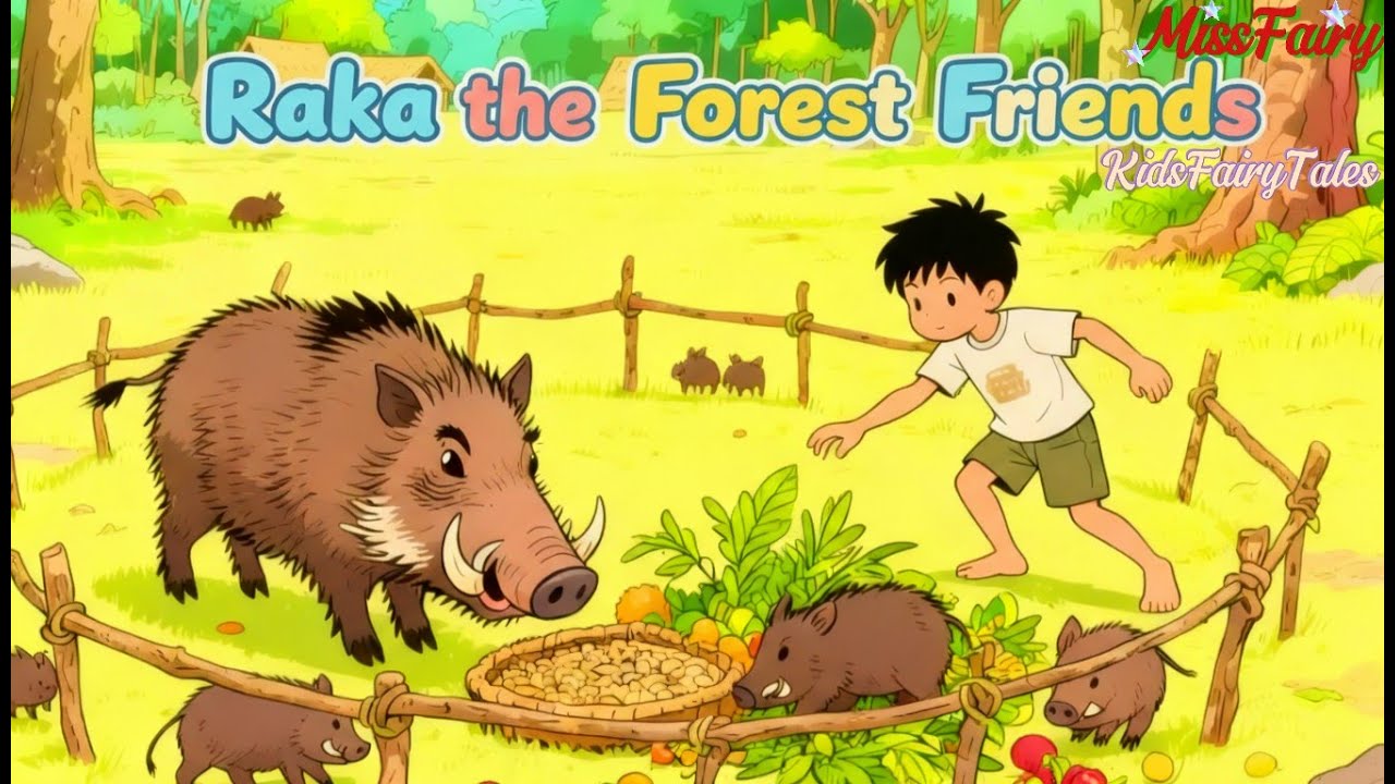 Raka and the Peaceful Forest 🌳🐗 | Miss Fairy Kids Story