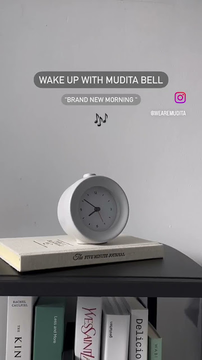 A gentle wake-up sound can help you start a better day. #muditabell #alarmclock #gentlesounds