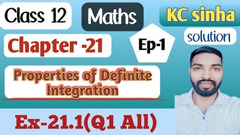 Ep-1|Class-12|Kc Sinha Solution|Ex-21.1(Q1 All)|