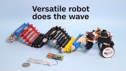 This versatile robot does the wave