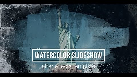 Watercolor Parallax Slideshow (After Effects template)