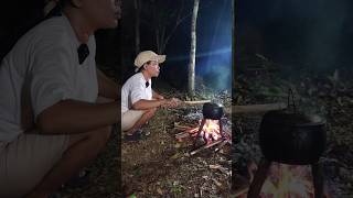 Camping in the rain #camping #bushcraft #outdoor #ASMR #rainsound