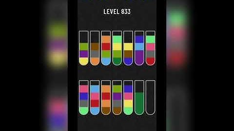 Water sort puzzle level 833