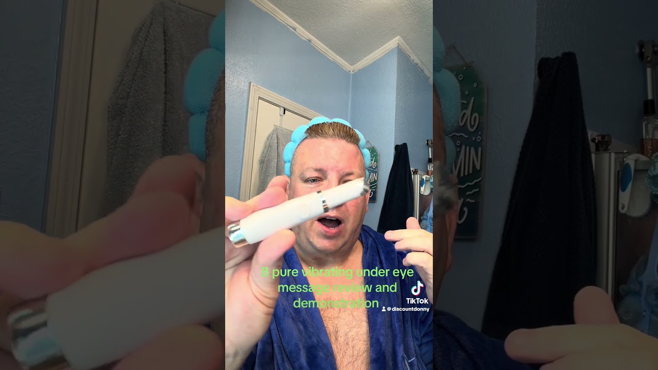 Dollar Tree's b pure vibrating under eye massager review and demonstration!  Worth the $1.25 price? - YouTube