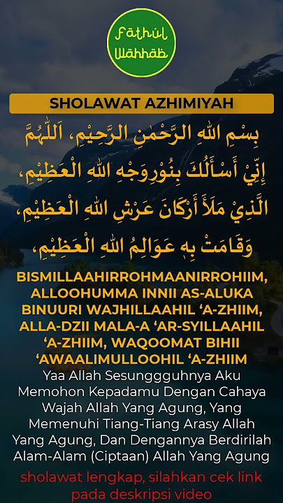 sholawat azhimiyah #shorts