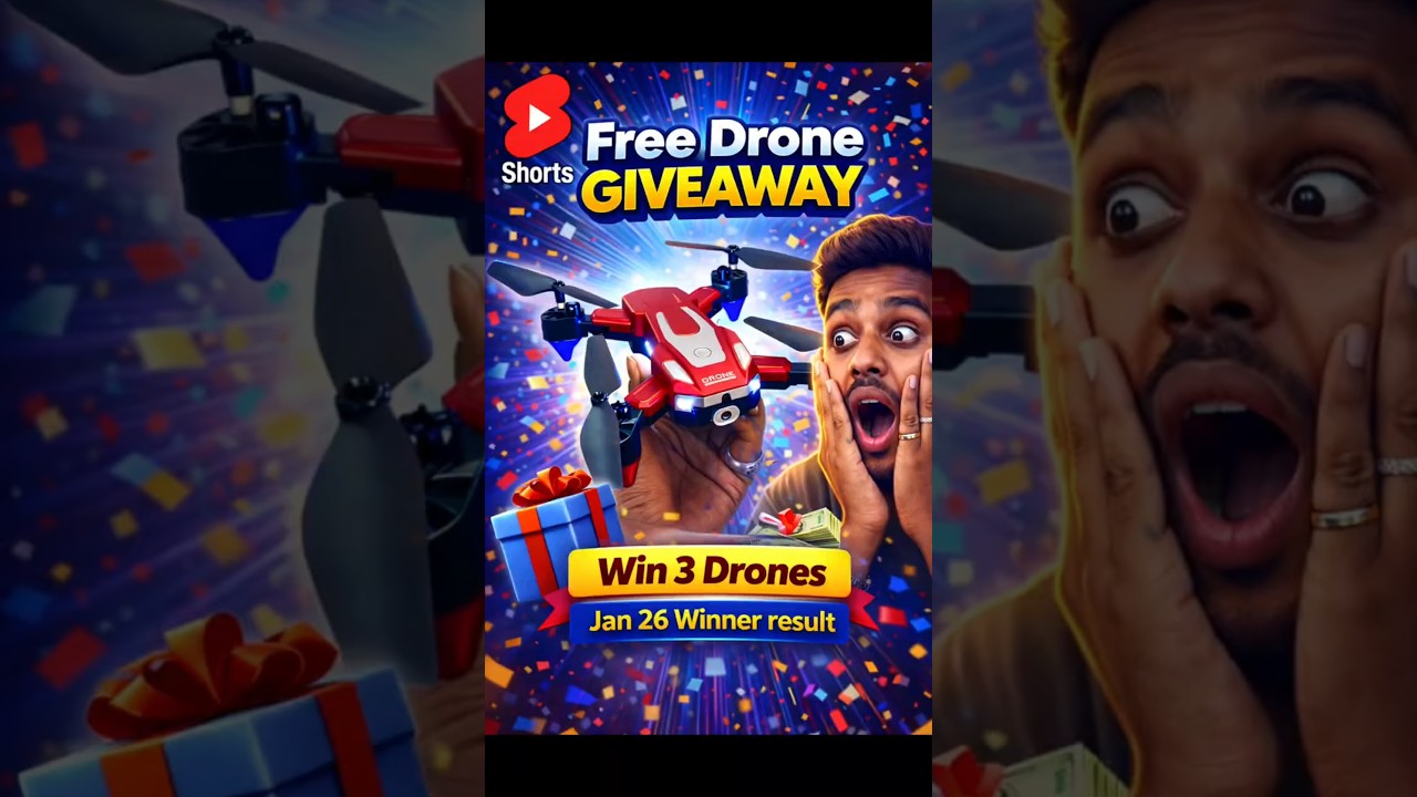 🏆 Giveaway Winners Result | Congratulations 🎉 | Drone Giveaway Winners Result Announcement