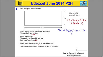 Edexcel Maths P2 June 2014 Higher Q11