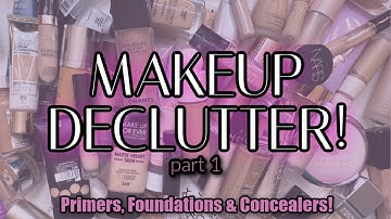 YEAR END MAKEUP DECLUTTER 2020 // PRIMERS, FOUNDATIONS & CONCEALERS // BRITCHMAS #6