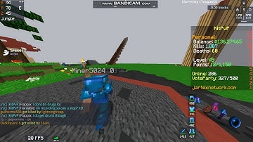 Miner5024 using Killaura on JartexNetwork