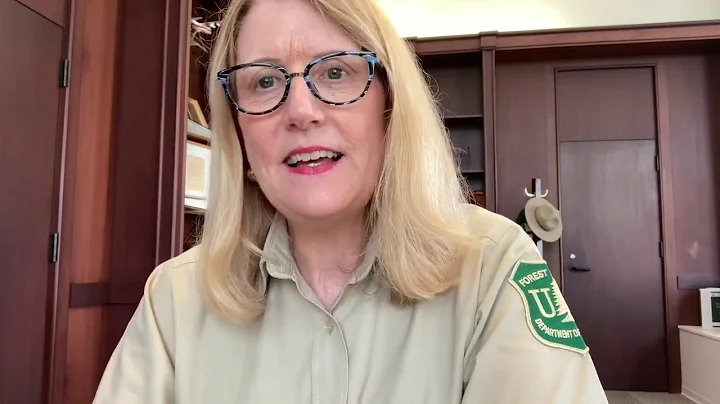 USFS Chief Vicki Christiansen congratulates Legend...